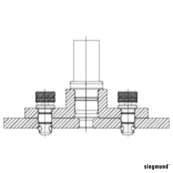 2 - 000570: 28 - > 16 Adapter Plate (Burnished/Nitrided) - 16mm Welding Table Accessories by Siegmund - The Flattest, Most Reliable Welding Tables & Fixturing Accessories in the World