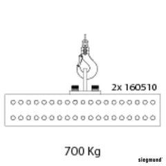 2 - 000835.N: Shipping Bracket for the Siegmund Metric Series Welding Tables (Nitrided) - 28mm Welding Table Accessories by Siegmund - The Flattest, Most Reliable Welding Tables & Fixturing Accessories in the World
