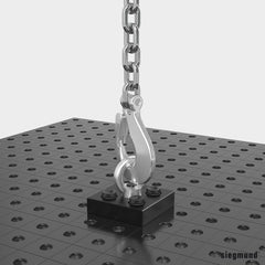 2 - 160830: Comfort Shipping Bracket with Fastening Plate - 16mm Welding Table Accessories by Siegmund - The Flattest, Most Reliable Welding Tables & Fixturing Accessories in the World