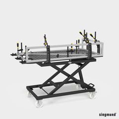 2 - 164051: External Stop Bracket For Perforated Plates (Nitrided) - 16mm Welding Table Accessories by Siegmund - The Flattest, Most Reliable Welding Tables & Fixturing Accessories in the World