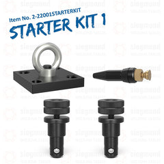 2 - 22001STARTERKIT: The Metric System 22 Single Lifting Bracket Starter Kit for Tables 2,000 x 1,000mm & Smaller - 22mm Welding Table Accessories by Siegmund - The Flattest, Most Reliable Welding Tables & Fixturing Accessories in the World