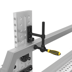 2 - 220410.N: 150mm L Universal Stop (Nitrided) - 22mm Welding Table Accessories by Siegmund - The Flattest, Most Reliable Welding Tables & Fixturing Accessories in the World