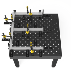 2 - 220410.N: 150mm L Universal Stop (Nitrided) - 22mm Welding Table Accessories by Siegmund - The Flattest, Most Reliable Welding Tables & Fixturing Accessories in the World