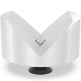 2 - 220647.1.A: 80mm Ø, 90° Prism with Screwed - In Collar (Aluminum) - 22mm Welding Table Accessories by Siegmund - The Flattest, Most Reliable Welding Tables & Fixturing Accessories in the World