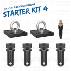 2 - 28004STARTERKIT: The Metric System 28 Dual Lifting Bracket Starter Kit for 4,000 x 2,000mm Welding Tables - 28mm Welding Table Accessories by Siegmund - The Flattest, Most Reliable Welding Tables & Fixturing Accessories in the World