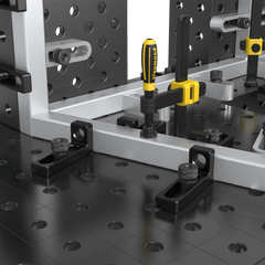2 - 280109.N: 175mm SL Stop and Clamping Square (Nitrided) - 28mm Welding Table Accessories by Siegmund - The Flattest, Most Reliable Welding Tables & Fixturing Accessories in the World