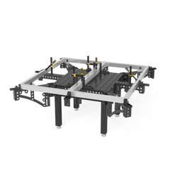 2 - 280190.N: Small Cast Iron Standard Corner Connection (Nitrided) - 28mm Welding Table Accessories by Siegmund - The Flattest, Most Reliable Welding Tables & Fixturing Accessories in the World