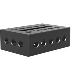 2 - 280300.N: 300x200x100mm Right Support and Clamping Frame Riser Block (Nitrided) - 28mm Welding Table Accessories by Siegmund - The Flattest, Most Reliable Welding Tables & Fixturing Accessories in the World