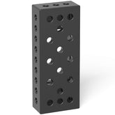 2 - 280312.P: 500x200x100mm Square U - Shape Riser Block with Right Side Oblong Holes/Slots (Plasma Nitrided) - 28mm Welding Table Accessories by Siegmund - The Flattest, Most Reliable Welding Tables & Fixturing Accessories in the World