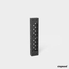 2 - 280322.P: 1,000x200x100mm Square U - Shape Riser Block with Right Side Oblong Holes/Slots (Plasma Nitrided) - 28mm Welding Table Accessories by Siegmund - The Flattest, Most Reliable Welding Tables & Fixturing Accessories in the World