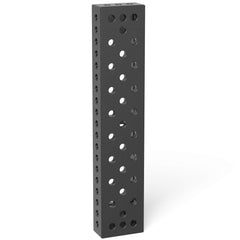 2 - 280322.P: 1,000x200x100mm Square U - Shape Riser Block with Right Side Oblong Holes/Slots (Plasma Nitrided) - 28mm Welding Table Accessories by Siegmund - The Flattest, Most Reliable Welding Tables & Fixturing Accessories in the World