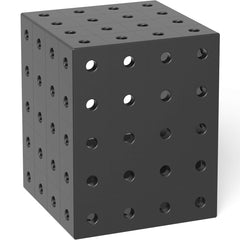 2 - 280360.3.P: 500x400x400mm Square U - Shape Riser Block (Plasma Nitrided) - 28mm Welding Table Accessories by Siegmund - The Flattest, Most Reliable Welding Tables & Fixturing Accessories in the World