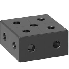 2 - 280396.P: 100x200x200mm Square U - Shape Riser Block (Plasma Nitrided) - 28mm Welding Table Accessories by Siegmund - The Flattest, Most Reliable Welding Tables & Fixturing Accessories in the World
