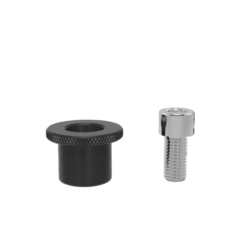 2 - 280546.2: Clamp Bushing for M12 Thread Including 25mm Screw (Burnished) - 28mm Welding Table Accessories by Siegmund - The Flattest, Most Reliable Welding Tables & Fixturing Accessories in the World