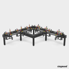 2-280637.N-200mmHorizontalBarwithFastClampingFunction - 28mm Welding Table Accessories by Siegmund - The Flattest, Most Reliable Welding Tables & Fixturing Accessories in the World