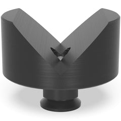 2 - 280647.1: 80mm Ø, 90° Prism with Screwed - In Collar (Burnished) - 28mm Welding Table Accessories by Siegmund - The Flattest, Most Reliable Welding Tables & Fixturing Accessories in the World