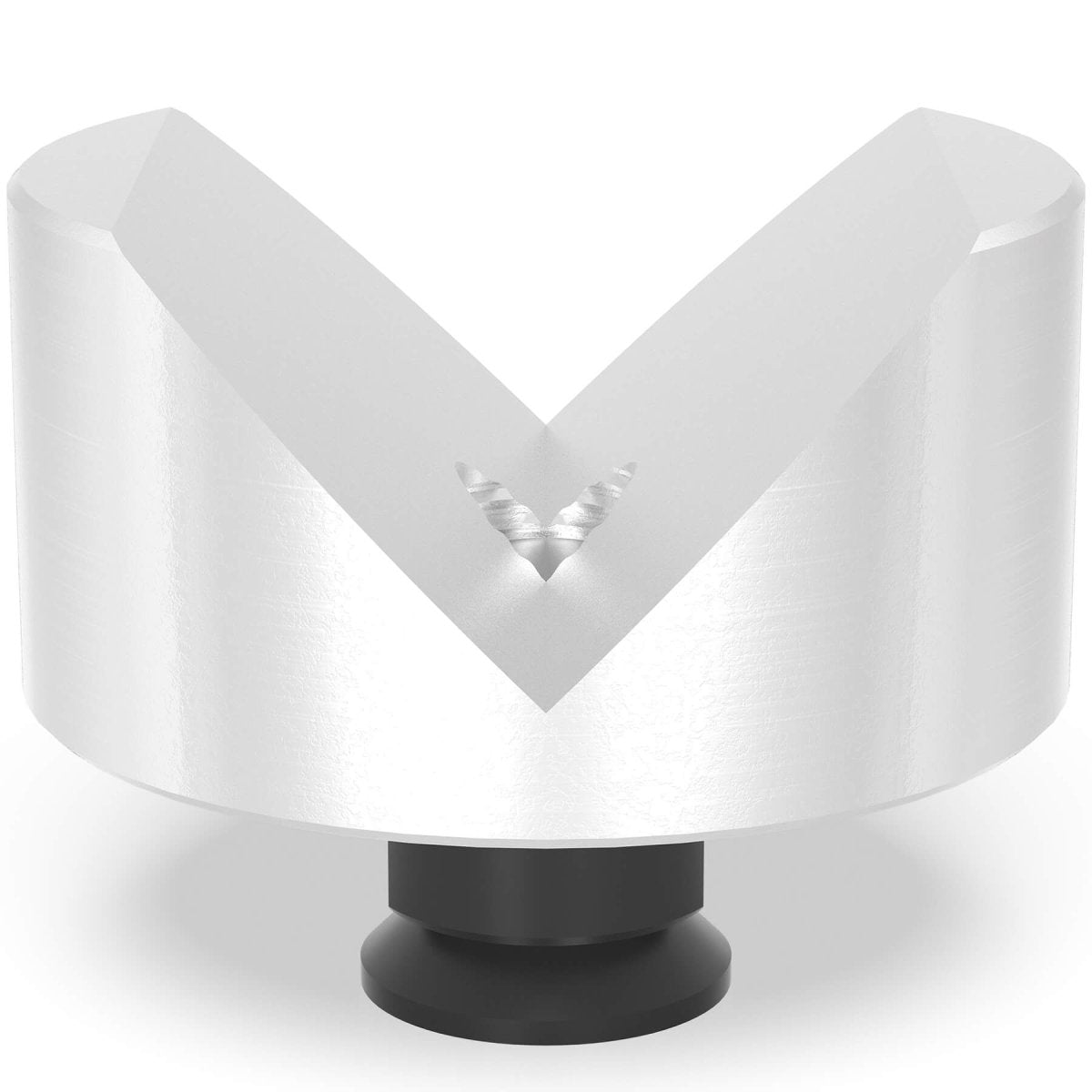 2 - 280647.1.A: 80mm Ø, 90° Prism with Screwed - In Collar (Aluminum) - 28mm Welding Table Accessories by Siegmund - The Flattest, Most Reliable Welding Tables & Fixturing Accessories in the World