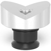 2 - 280648.1.A: 50mm Ø, 135° Prism with Screwed - In Collar (Aluminum) - 28mm Welding Table Accessories by Siegmund - The Flattest, Most Reliable Welding Tables & Fixturing Accessories in the World