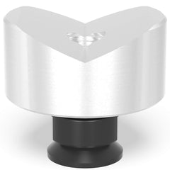 2 - 280651.1.A: 60mm Ø, 135° Prism with Screwed - In Collar (Aluminum) - 28mm Welding Table Accessories by Siegmund - The Flattest, Most Reliable Welding Tables & Fixturing Accessories in the World