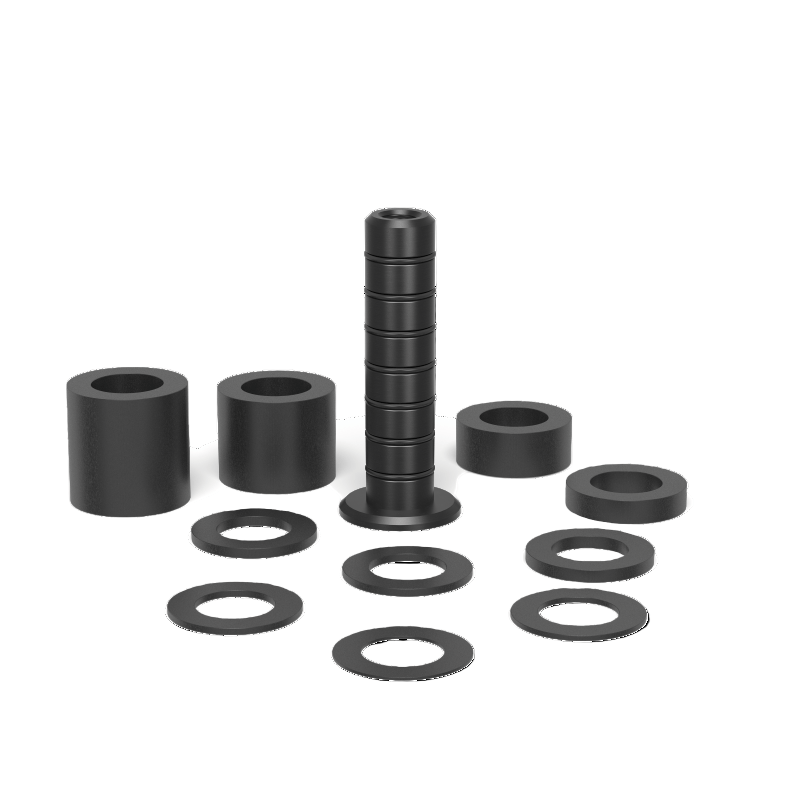 2 - 280821: 11 Piece Set of Supports (Burnished) - 28mm Welding Table Accessories by Siegmund - The Flattest, Most Reliable Welding Tables & Fixturing Accessories in the World