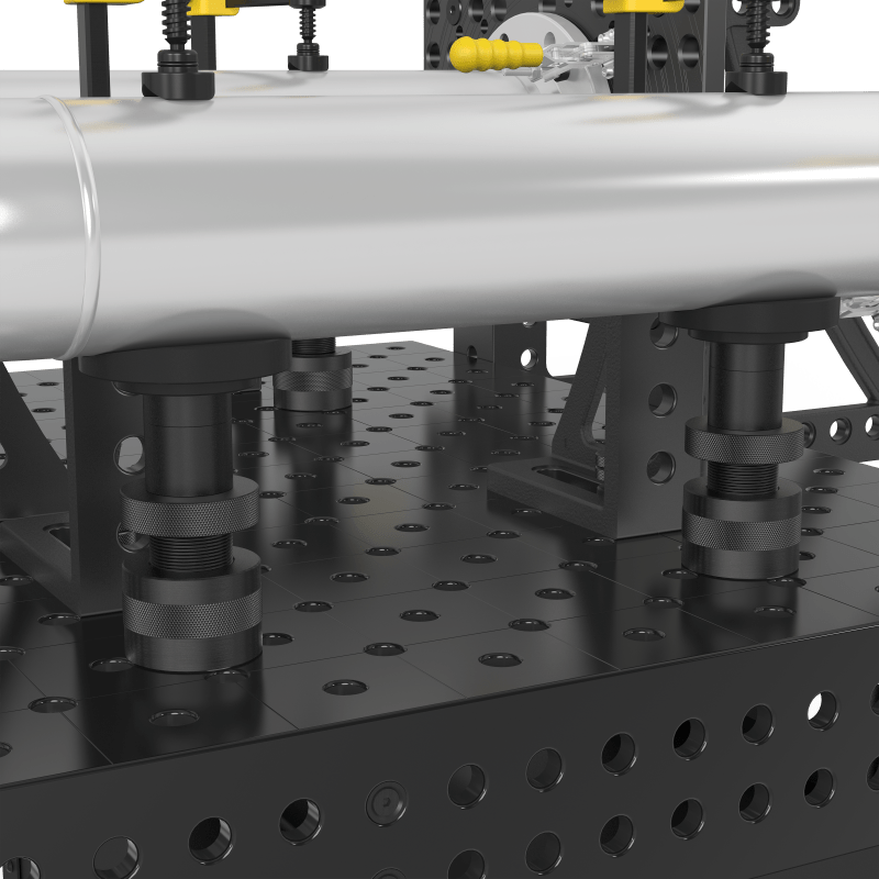 2 - 280821.2: 10 Piece Washer Set of Supports - 28mm Welding Table Accessories by Siegmund - The Flattest, Most Reliable Welding Tables & Fixturing Accessories in the World