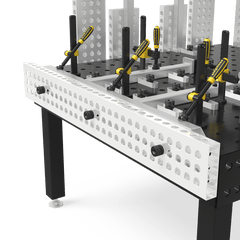 4 - AR28014080.V: 800x200x50 Aluminum Profile Bracket - 28mm Welding Table Accessories by Siegmund - The Flattest, Most Reliable Welding Tables & Fixturing Accessories in the World