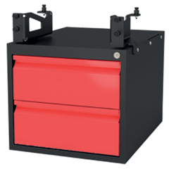 US160990.1.r: Lockable Sub Table Box Including 2 Drawers for the System 16 Imperial Series Welding Tables