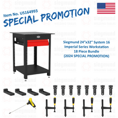 US164993: System 16 Workstation Including 24"x32" Perforated Plate with Drawer 18 Piece Bundle (2024 SPECIAL PROMOTION)