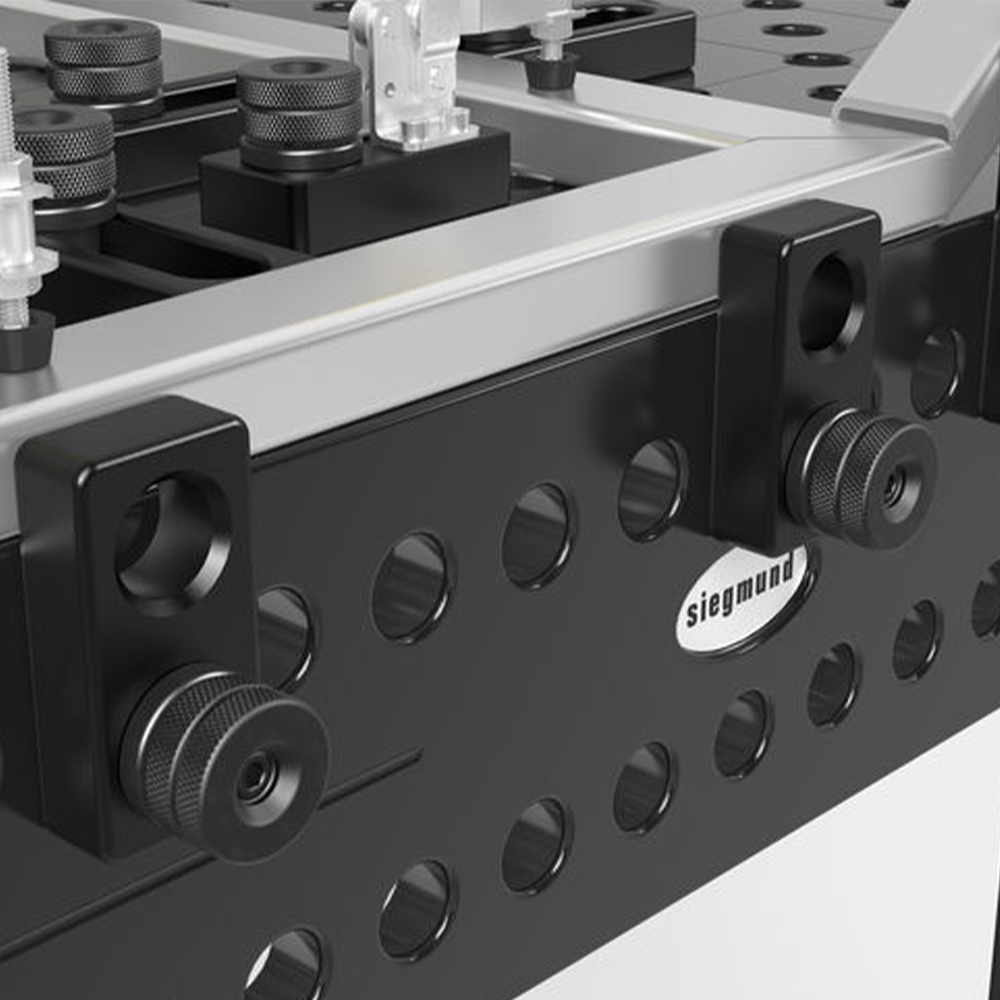US280407.N: 4" Universal Stop (Nitrided) - Siegmund Welding Tables USA (An Official Division of Quantum Machinery)