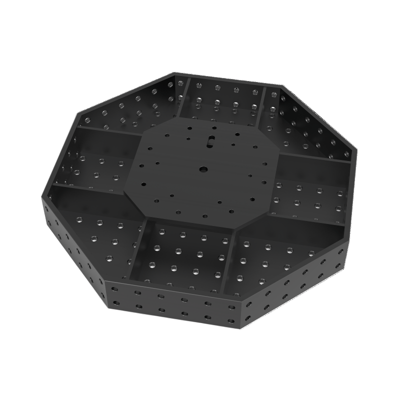 System 28 Adapter Plate for Siegmund 15mm (0.59") Tabletop Height - Octagonal Welding Table (Item No. 0 - 940000) - System 28 Welding Tables by Siegmund - The Flattest, Most Reliable Welding Tables & Fixturing Accessories in the World