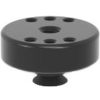 US160715: Adapter with Hole Pattern Ø 1.88" / 0.6" for Toggle Clamp (Burnished) - 16mm Imperial Series Welding Table Accessories by Siegmund - The Flattest, Most Reliable Welding Tables & Fixturing Accessories in the World