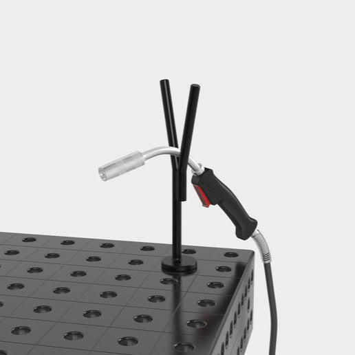 US160920: Burner Holder (Burnished) - 16mm Imperial Series Welding Table Accessories by Siegmund - The Flattest, Most Reliable Welding Tables & Fixturing Accessories in the World