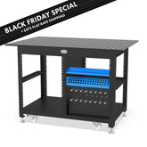 US164001: System 16 Workstation Including 2.8'x4' (32"x48") Perforated Plate (Siegmund Imperial Series) - System 16 Imperial Series Welding Tables by Siegmund - The Flattest, Most Reliable Welding Tables & Fixturing Accessories in the World