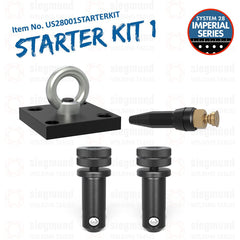 US28001STARTERKIT: The Imperial System 28 Single Lifting Bracket Starter Kit for Tables 5'x5' & Smaller - 28mm Imperial Series Welding Table Accessories by Siegmund - The Flattest, Most Reliable Welding Tables & Fixturing Accessories in the World