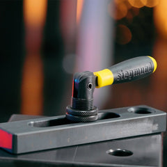 US280516: Fast Clamping Bolt with Handle (Burnished) - 28mm Imperial Series Welding Table Accessories by Siegmund - The Flattest, Most Reliable Welding Tables & Fixturing Accessories in the World