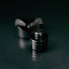 US280645.1: 2" Ø Vario Prism 90°/120° with Screwed - In Collar (Burnished) - 28mm Imperial Series Welding Table Accessories by Siegmund - The Flattest, Most Reliable Welding Tables & Fixturing Accessories in the World