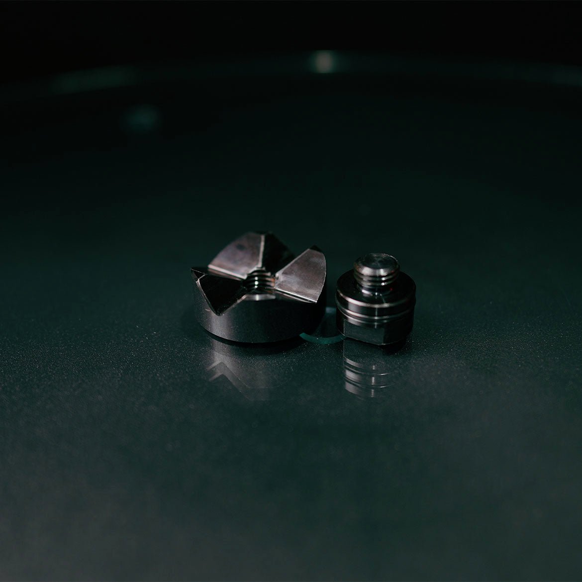 US280645.1: 2" Ø Vario Prism 90°/120° with Screwed - In Collar (Burnished) - 28mm Imperial Series Welding Table Accessories by Siegmund - The Flattest, Most Reliable Welding Tables & Fixturing Accessories in the World