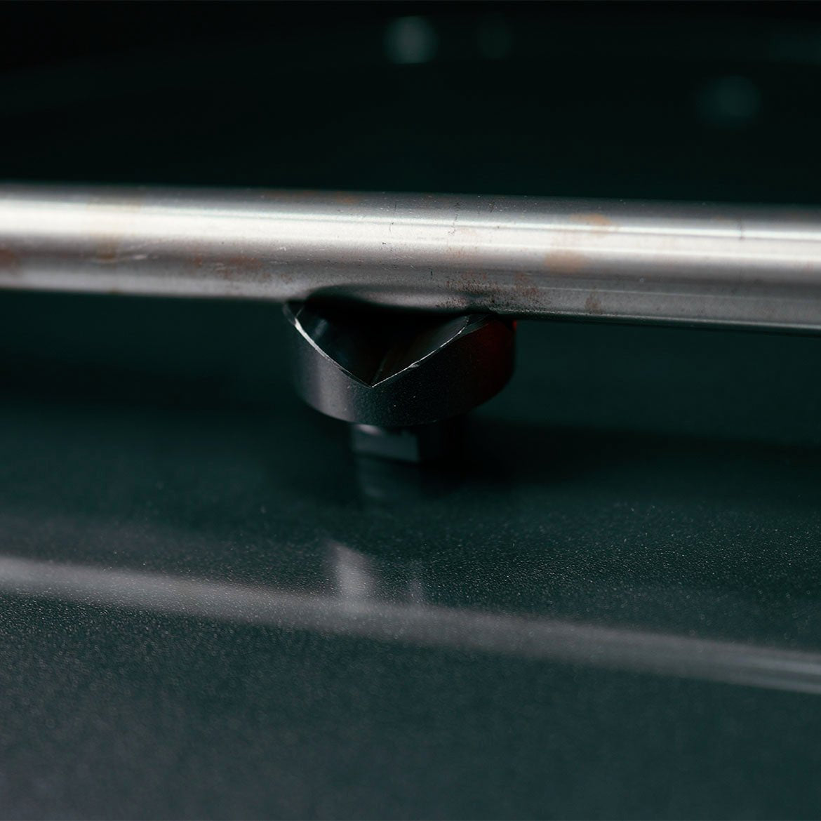 US280645.1: 2" Ø Vario Prism 90°/120° with Screwed - In Collar (Burnished) - 28mm Imperial Series Welding Table Accessories by Siegmund - The Flattest, Most Reliable Welding Tables & Fixturing Accessories in the World