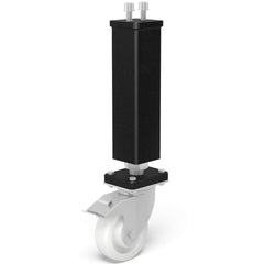US280860.X: 24" Leg with Caster and Locking Brake for the System 28 Imperial PLUS Series Welding Tables - 28mm Imperial Series Welding Table Accessories by Siegmund - The Flattest, Most Reliable Welding Tables & Fixturing Accessories in the World