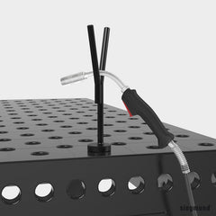 US280920: Burner Holder (Burnished) - 28mm Imperial Series Welding Table Accessories by Siegmund - The Flattest, Most Reliable Welding Tables & Fixturing Accessories in the World