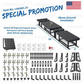 USRS001.25: System 28 Siegmund Imperial Above Ground Rail System 184 Piece Bundle (2025 SPECIAL PROMOTION) - System 28 Imperial Series Welding Tables by Siegmund - The Flattest, Most Reliable Welding Tables & Fixturing Accessories in the World