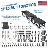 USRS004.25: System 28 Siegmund Imperial Below Ground Rail System 184 Piece Bundle (2025 SPECIAL PROMOTION) - System 28 Imperial Series Welding Tables by Siegmund - The Flattest, Most Reliable Welding Tables & Fixturing Accessories in the World