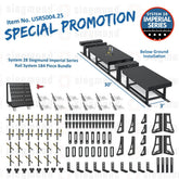 USRS004.25: System 28 Siegmund Imperial Below Ground Rail System 184 Piece Bundle (2026 SPECIAL PROMOTION) - System 28 Imperial Series Welding Tables by Siegmund - The Flattest, Most Reliable Welding Tables & Fixturing Accessories in the World
