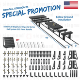 USRS006.25: System 28 Siegmund Imperial Below Ground Rail System 215 Piece Bundle (2026 SPECIAL PROMOTION) - System 28 Imperial Series Welding Tables by Siegmund - The Flattest, Most Reliable Welding Tables & Fixturing Accessories in the World