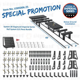 USRS006.25: System 28 Siegmund Imperial Below Ground Rail System 215 Piece Bundle (2026 SPECIAL PROMOTION) - System 28 Imperial Series Welding Tables by Siegmund - The Flattest, Most Reliable Welding Tables & Fixturing Accessories in the World