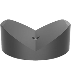 2-160652.1.PA: Ø 80mm / 120° Prism with Screwed-In Collar (Polyamide)