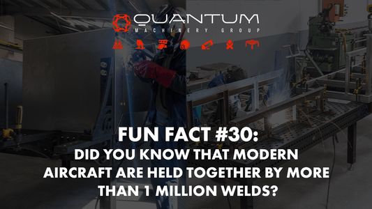 Fun Fact #30: Did you know that modern aircraft are held together by more than 1 million welds? - Siegmund Welding Tables USA (An Official Division of Quantum Machinery)