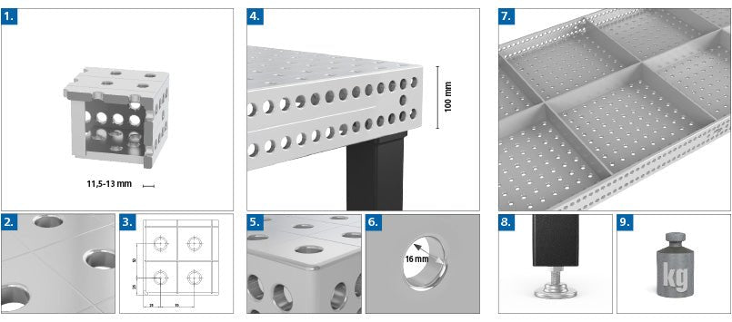 Stainless Steel Welding Tables by Siegmund - Siegmund Welding Tables USA (An Official Division of Quantum Machinery)