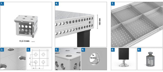 Stainless Steel Welding Tables by Siegmund - Siegmund Welding Tables USA (An Official Division of Quantum Machinery)