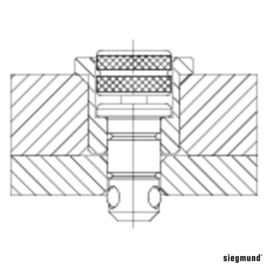 2 - 000544: System 28 Reduction Bushing for the System 22 (Burnished) - 28mm Welding Table Accessories by Siegmund - The Flattest, Most Reliable Welding Tables & Fixturing Accessories in the World